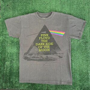 Vintage Y2K Pink Floyd Dark Side of the Moon T-Shirt Classic Rock Gray M Retro